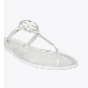 Tory Burch Mini Miller Clear Thong Style 65039 Size 9